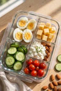  High-protein snack plate meal